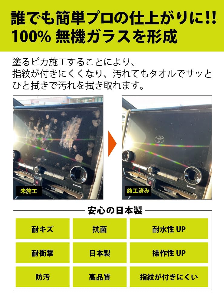 ACOAT Just ! Easy glass , pika, navigation screens, monitor, interior panels, etc.;