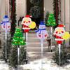 Solar-Powered Snowman Light: Acrylic Lawn Decoration for a Festive Christmas Atmosphere