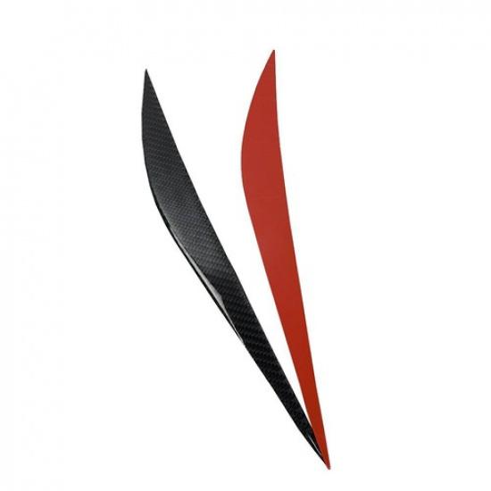 Carbon Fiber Front Headlight Eyebrow Eyelid Cover Trim For BMW 3 Series 13-19 A2