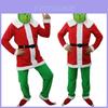 Traje Completo Verde Vibrante e Vermelho do Grinch para Adultos Perfeito Para Celebrações de Feriado