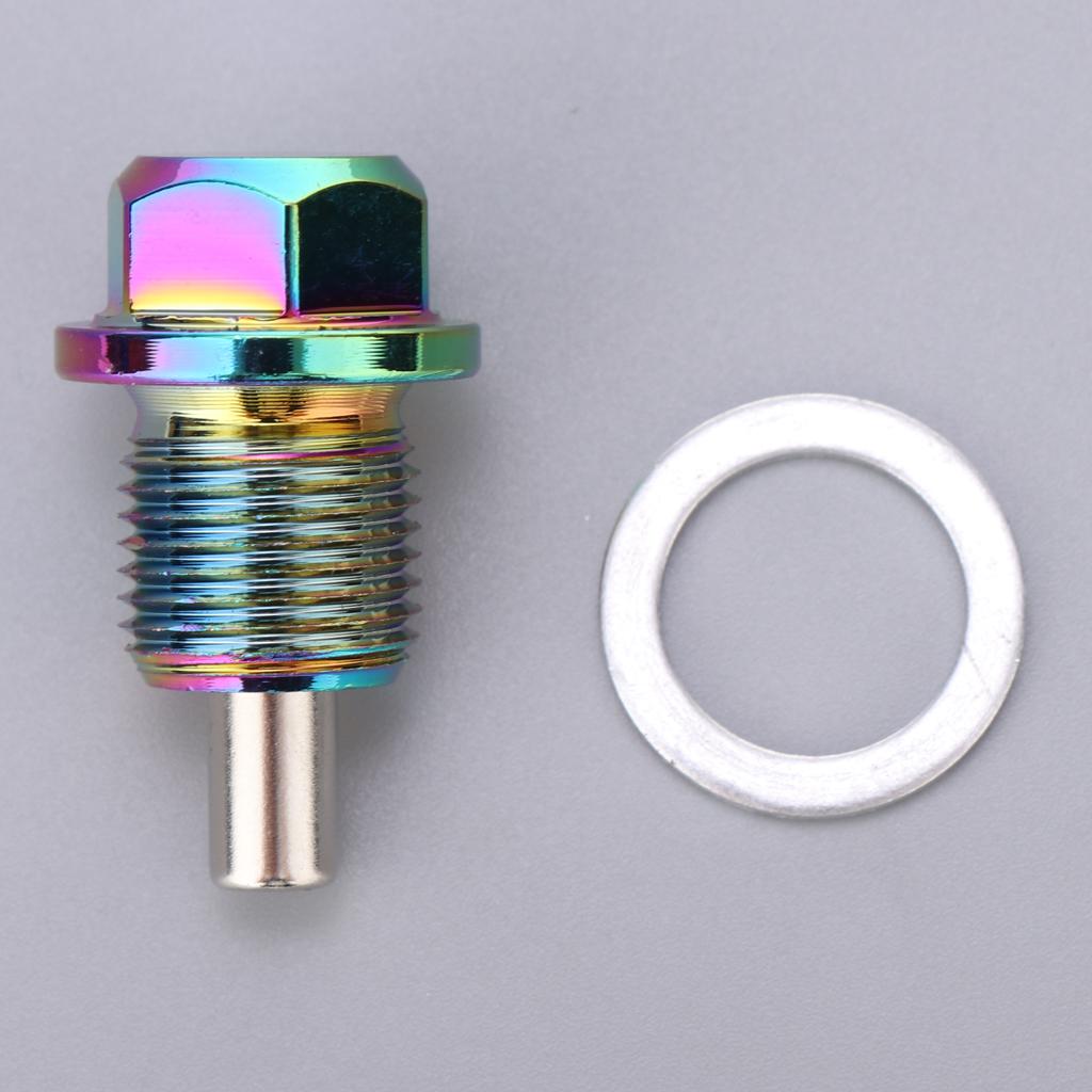 Aluminum Alloy Magnetic Oil Drain Plug Screw Nut for Engine Oil Pan Car Maintenance Solution