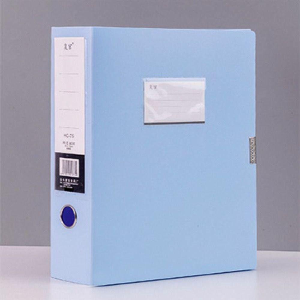 

Многофункциональный ящик для хранения документов, большая вместимость, настольный ящик для хранения, пылезащитный чехол для документов синий