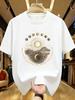 Wzm104123sun Moon Star Printed Large Unisexs Round Neck Summer Casual Short Sleeve Street Fashion Versatile Tshirt