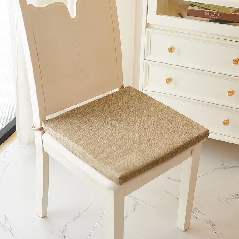 Pogrubiona Domowa Bawełniana i Lniana Tkanina Poduszka na Krzesło Gąbkowa Poduszka na Krzesło Antypoślizgowa Poduszka na Krzesło do Jadalni