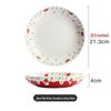 Cute Strawberry Deep Ceramic Dinner Plate