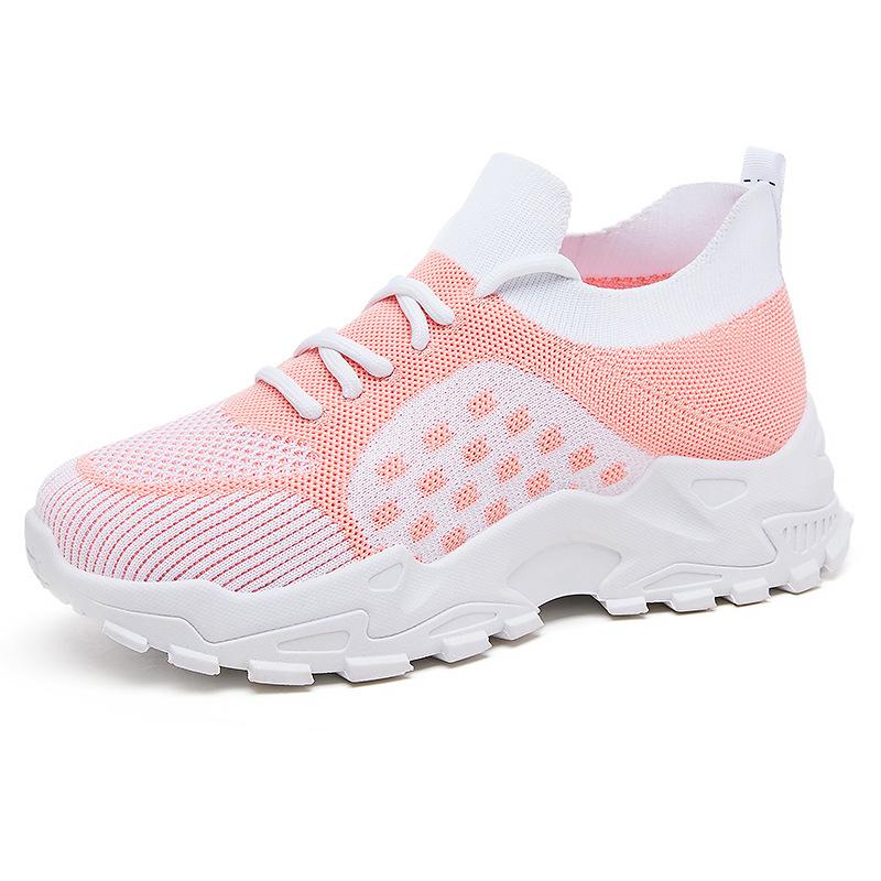 Sneakers Women's New Summer Casual Versatile Single Shoes 2025 Mesh Breathable Running Platform Dad Shoes