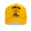 Funny Here For The Beer Print Baseball Cap Cartoon Creativity Beer Men Women Caps Adjustable Outdoor Sports Hat