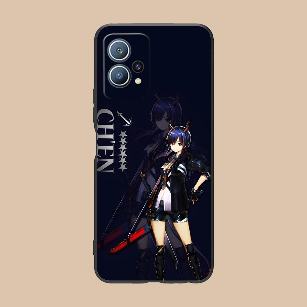 Arknights Chen Matte TPU Mobile Phone Case for Huawei P60 P50 P40 P30 P20 P10 P9 P8 Pro Lite Plus Colorful Printing Cover