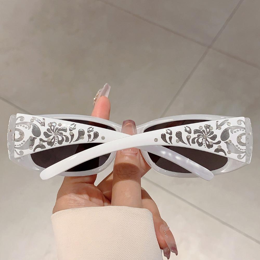 PC Cat Eye Sun Glasses Y2K Shades Eyewear Luxury Rhinestones Sunglasses  Photography