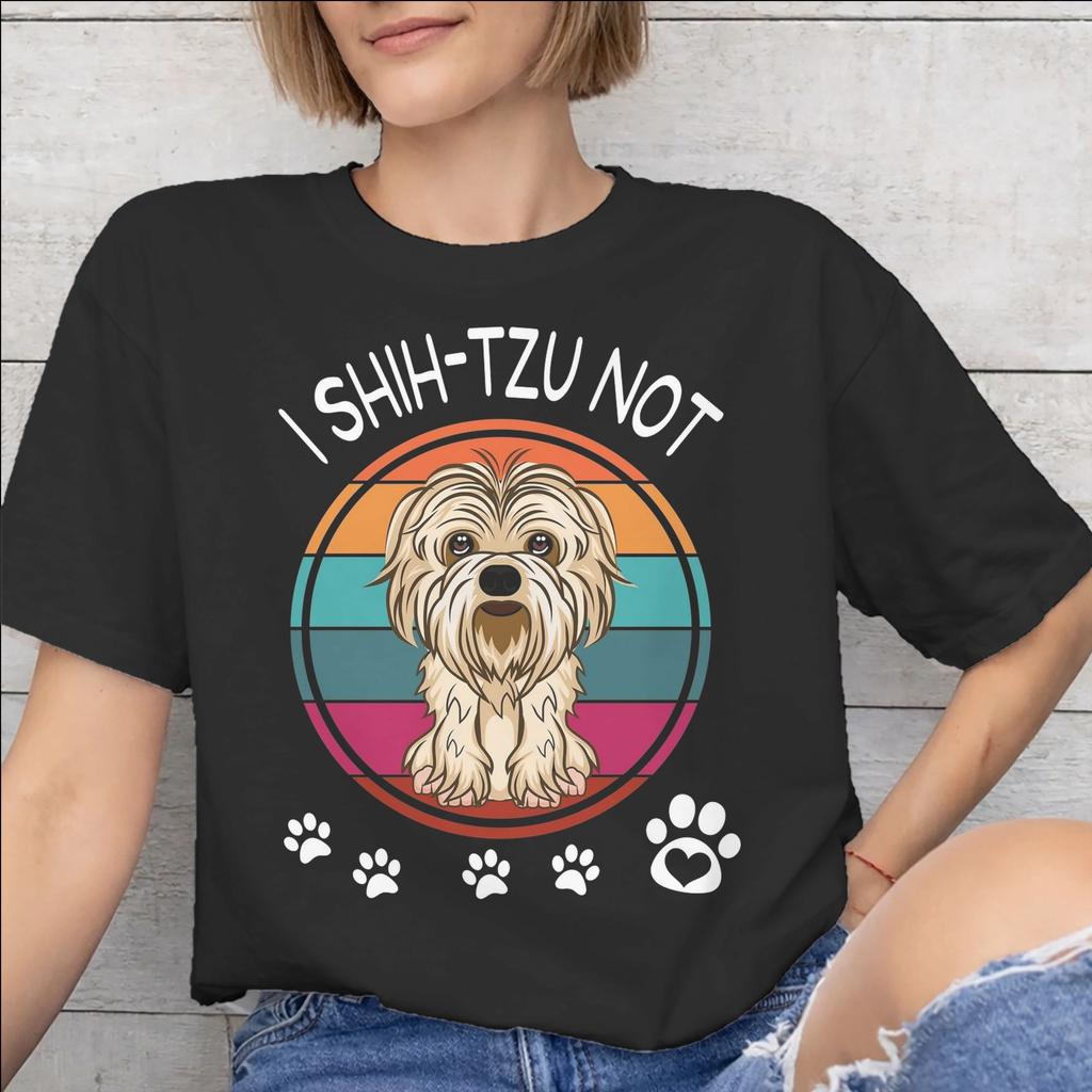 Unisex Unisex New Arrival I Shih Tzu Not Funny Dog Lover T Shirt Tee Pure Cotton Tshirts Clothing