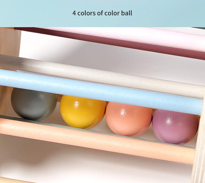 Montessori Wooden Rolling Drum: Color & Shape Sorting for Ages 1-3, Early Education & Life Skills