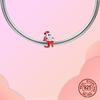 Santa Claus Climbs The Chimney Beads Copper Christmas Dangle Pendant Fit Bangle Bracelet Necklace Diy Jewelry