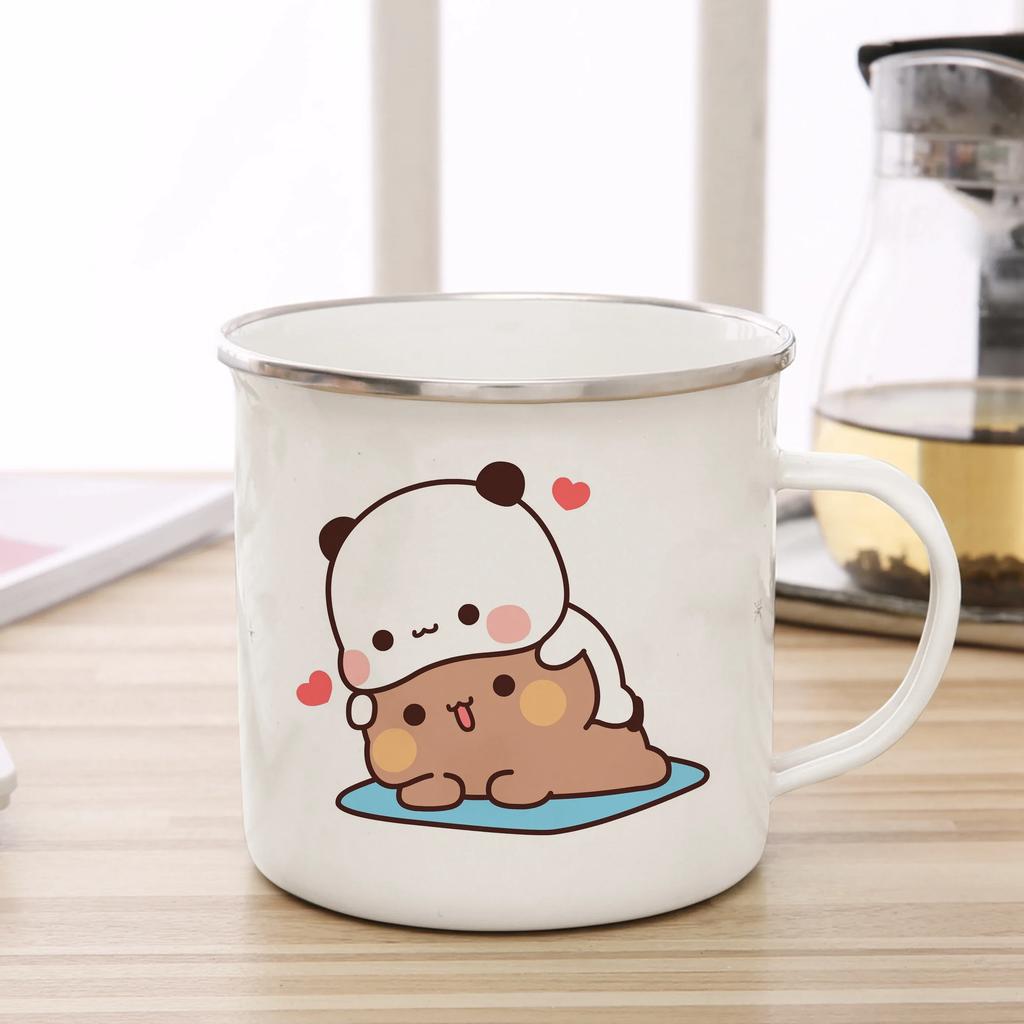 Funny Mugs Coffee Cups Cartoon Milk Mocha Bear Boob and Doodle Enamel Cup Mug Mug for Tea Drinkware Personalized Beer Travel Bar