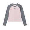 Original Retro Fashion Casual Simple Daily Versatile Comfortable Slim Knit Long Sleeve T-Shirt Women Tops Peach-Blossom-Pink F11W539204FPK