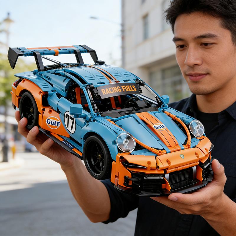 1700pcs Sports Car Building Blocks Set,Racing Vehicle Model Kit,Brick Toys for Teen,Compatible with Major Brands for Adults,Gift