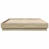 VidaXL Bed Frames, Slat Base, Double Bed, Adult Bedroom Interior Bed, Modern, Sonoma Oak 160x200 3209844