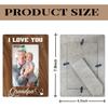 Grandpa Gift, I Love You Grandpa Photo Frame, Holds 4 X 6 Inch Photo, Farmhouse Wooden Picture Frame Gift, Father's Day Gifts for Papa, Grandpa