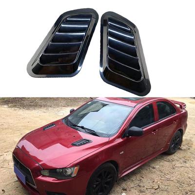 Universal Carbon Fiber Car Dekorativa Cell Luftflödesintag Huva Skopa Motorhuv Ventil Klistermärken Dekoration Styling