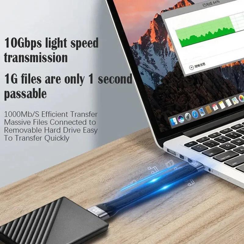USB A To Type C Pd Fast Charging USB3.1 High-speed Hard Drive 10Gbps Transmission 13CM Charging Ultra-short Portable Data Cable