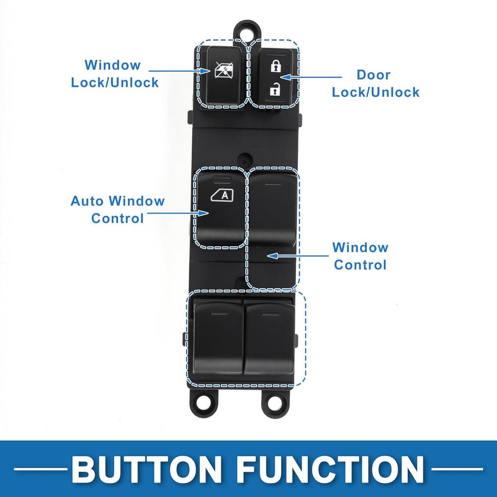 Power Window Switch No.83071AJ020 Window Control Switch for Subaru Legacy Outback 2010-2012 Black