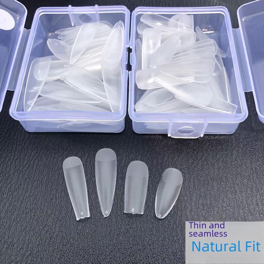 Matte ultradünne spurlos aufklebbare künstliche Nägel mit optionalen Nachfüllpackungen, doppelt verwendbar als vollständige oder halbe Aufkleber, kein Polieren erforderlich