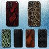 Snakeskin Pattern Art Phone Case For iPhone 17,16,15,14,13,12,11,Pro,Max,Plus,E,SE4,Air,Mini Black Soft Funda