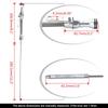 Engine Oil Dipstick ,Oil Level Measuring Tool Stainless Braided Dipstick, Car Accessories for Sbc
