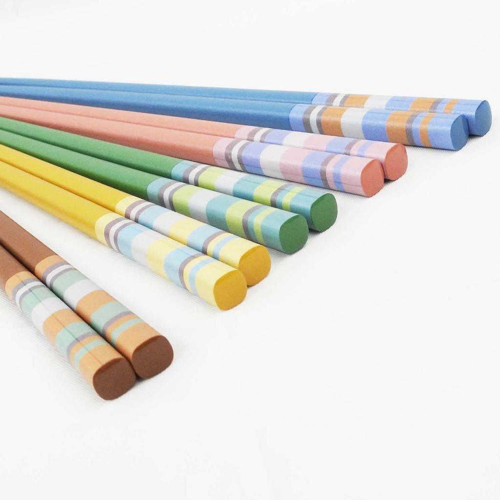 Ishida Guest Color 5 23cm Chopsticks, Chopsticks, Border, Pairs, [67064]