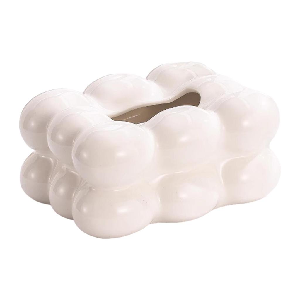Candy Floss Tissue Box Cover Facial Holder Creative Tabletop Dispenser for Household
