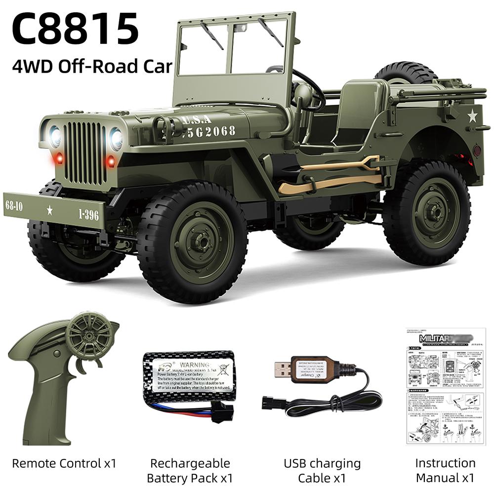 9IMOD C8815 Parti per Auto RC Accessori Jeep Telecomando Originale di Fabbrica Pneumatici Motore Scheda Ricevente Argano Albero di Trasmissione in Metallo