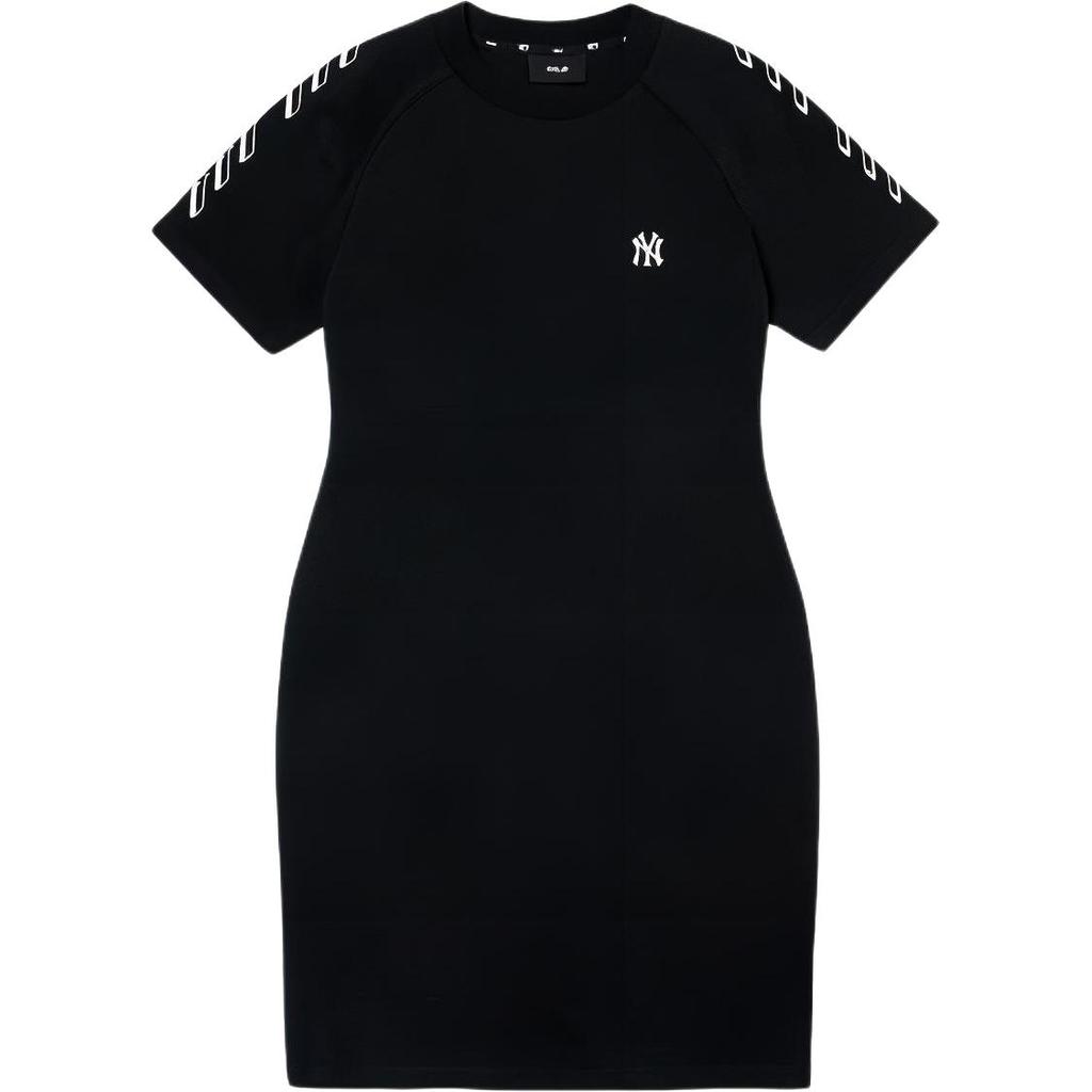 New MLB Short Sleeved Dress Women's Black 3FOPS0123-50BKS