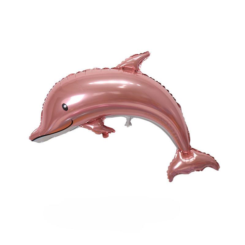 Large Dolphin Aluminum Film Balloon Wedding Decoration Birthday Party Layout Cartoon Floating Helium Balloon