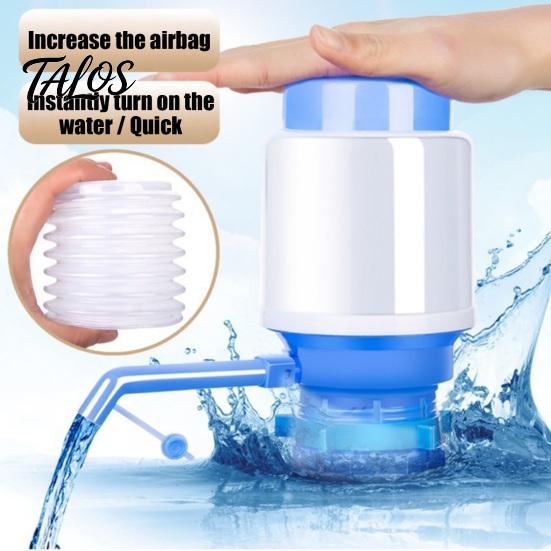 Hand Press Water Pump Manual for 5 Gallon Jug, Siphon Convenient Camping Dispenser with Food-Grade Silicone Seal, Leak-Proof Drinking Transfer