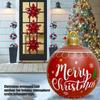 24 Inch Light Up Inflatable Christmas Ball Ornaments PVC Christmas Inflatable Ball Outdoor Xmas Tree Decorated Balls Party Props