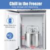 6L(1.6 Gallon) Cornelius Keg,304 Stainless Steel Draft Beer Keg with Ball Lock Disconnect,Homebrew Keg Dispensering Set For Paty