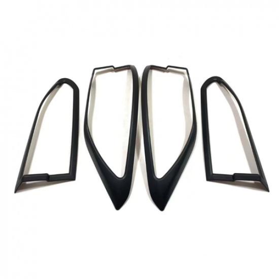 Black Rear Tail Light Lamp Frame Cover Trim For Toyota Corolla Cross -2025