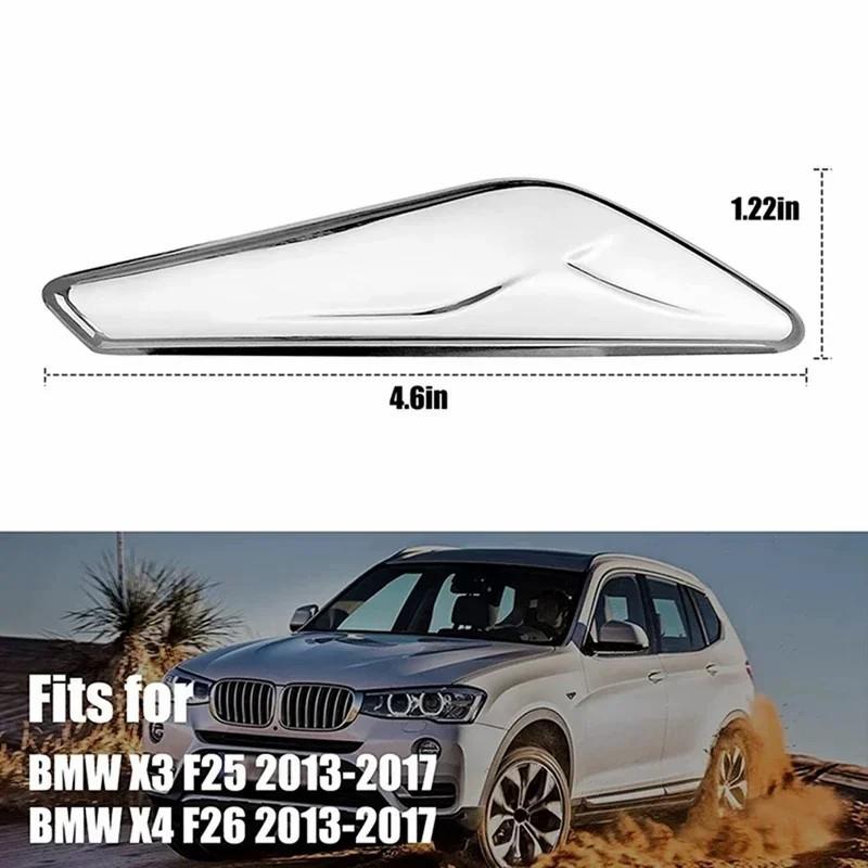 Framsida Krom Skärmlist Finishers Markör Blinkers Ljus Lampa Skyddslister För BMW X3 X4 F25 F26 2013-2017