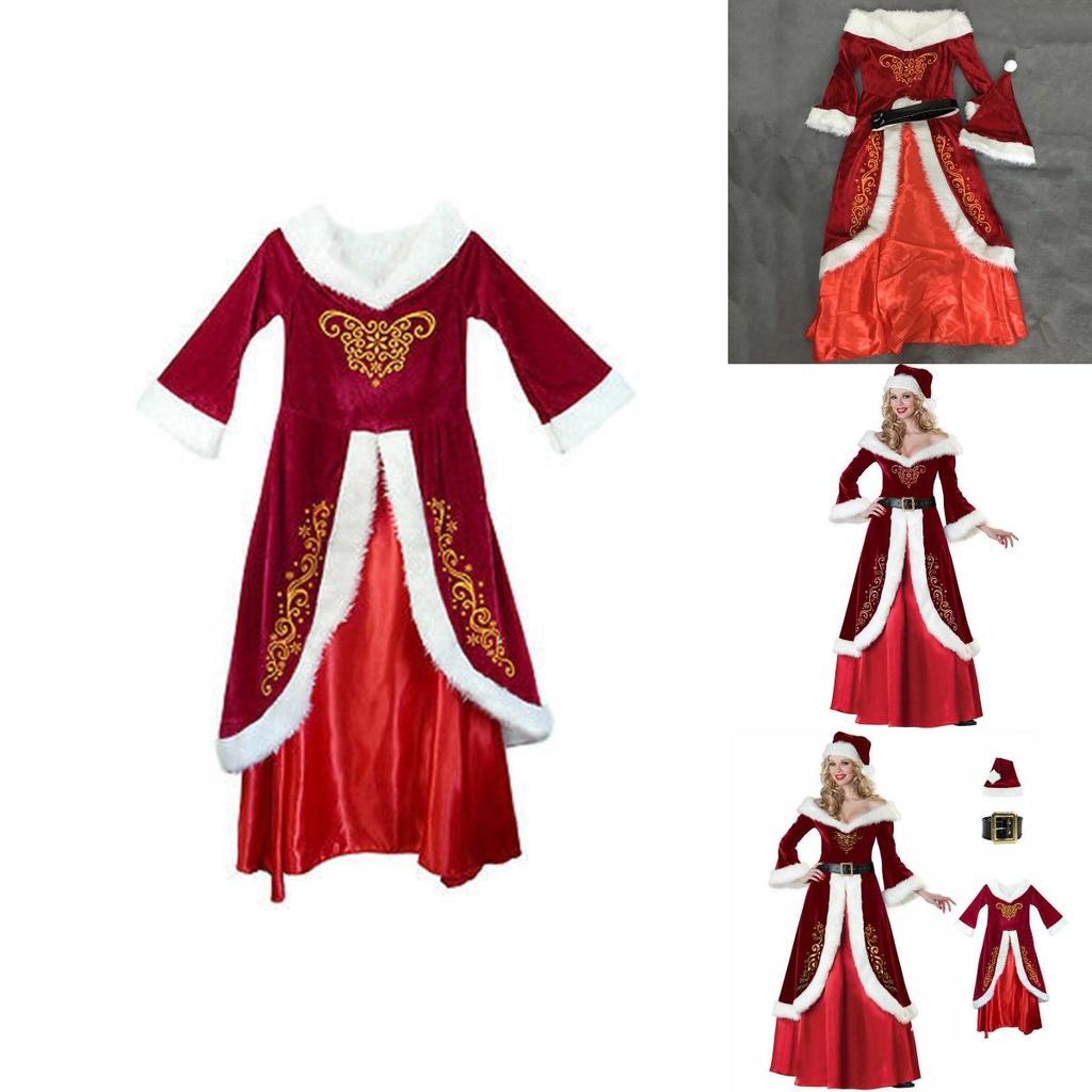 Luxurious Red Santa Claus Dress For Women Perfect For Christmas Holiday Celebrations