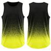Fashion Gradient Print Men's Sports Vest Summer Quick Dry Breathable Tennis Training Tank Tops Casual Sleeveless Shirt Gym Tees