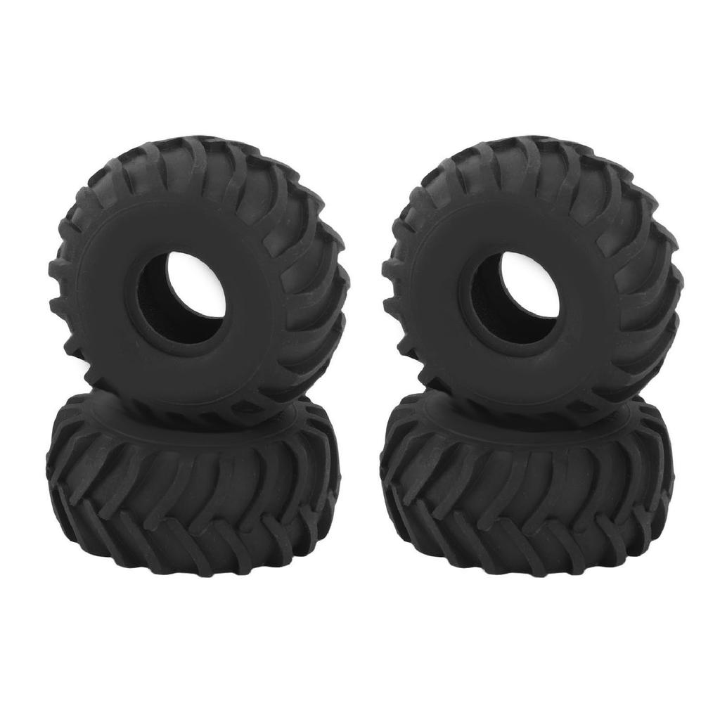 4PCS 1.0in Wheel Rubber Tires Anti Slip Better Grip RC Rubber Tyre for AXIAL SCX24 124 RC Crawler