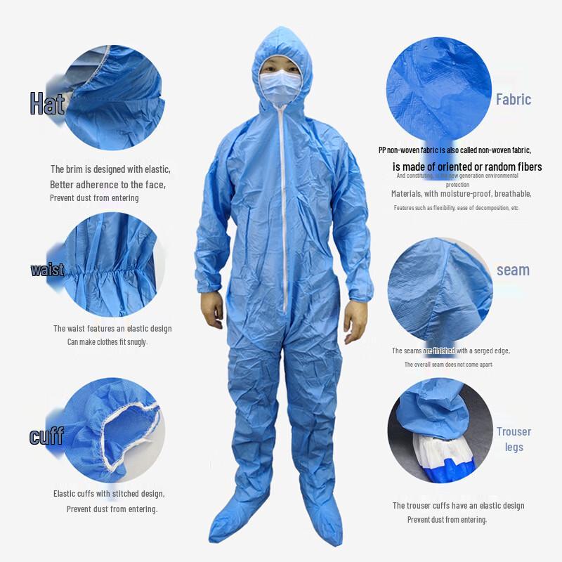 Xingbao Disposable Hooded Protective Coverall
