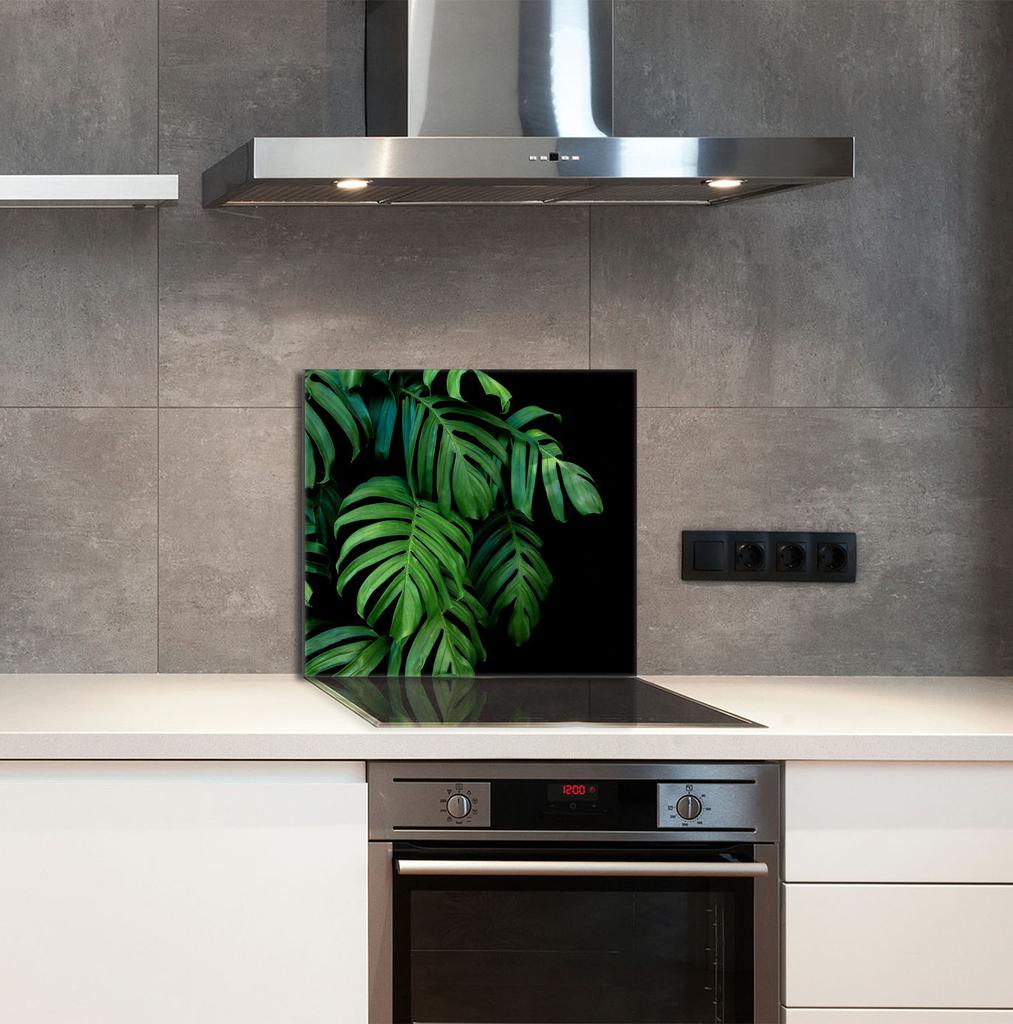 PANEL SZKLANY DO KUCHNI 65x60 Monstera