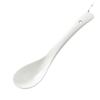 Miaoyue Pure White Ceramic Straight Handle Spoons