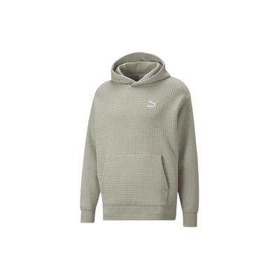Puma Logo Embroidered Comfortable Hooded Training Pullover Sweatshirt Men Sweatshirt Olive 537671-68