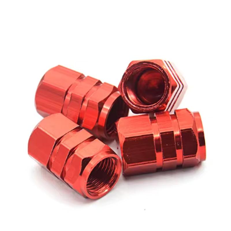 2023Theftproof Aluminum Car Wheel Tires Valves Tyre Stem Air Caps Airtight Cove 4pcs/set Dustproof Cover Car Styling Accessories
