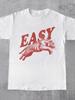 T-Shirt with an Easily Angered Tiger Design - Oversized Vintage Bohemian Style Tee Featuring a Red T