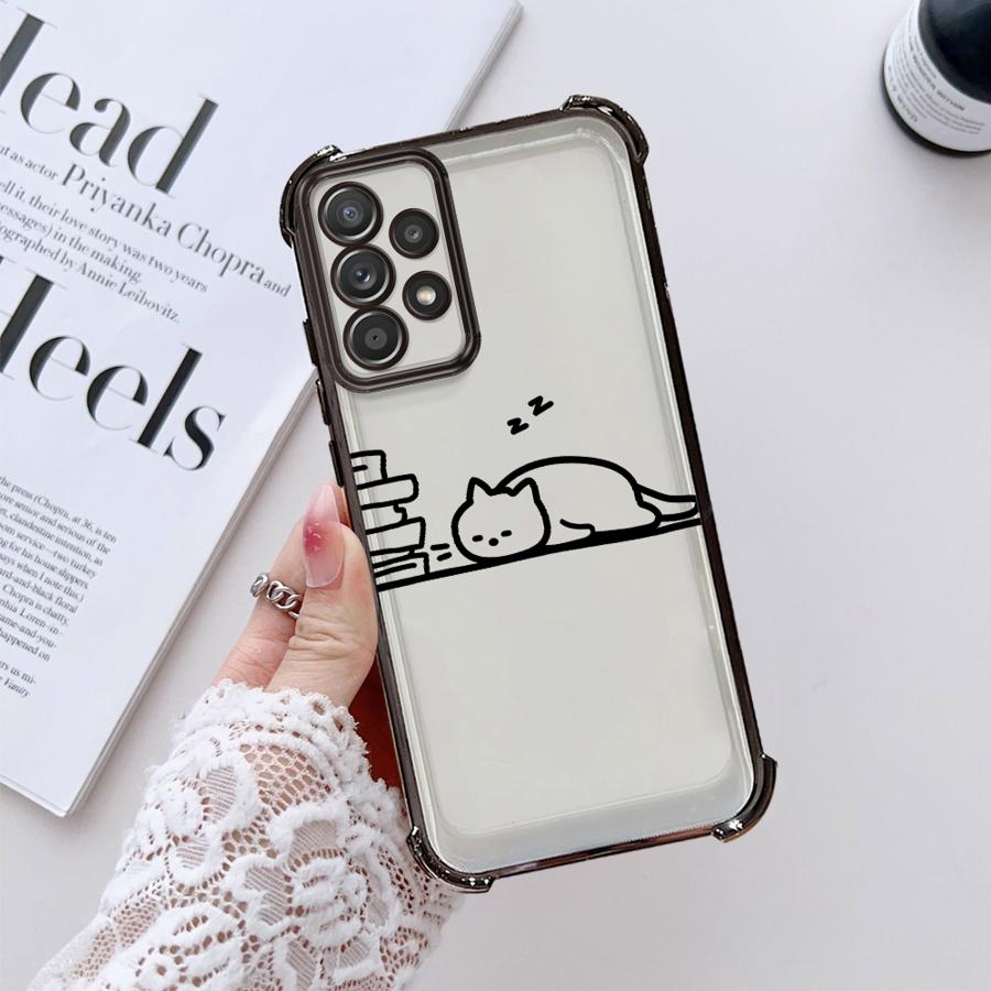 

Забавный парный чехол с животными (кошки) для Samsung Galaxy A13 A21s A24 A15 A25 A52 A17 A16 A26 A35 A36 A33 Galaxy A26 5G
