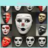 Unique Hand-painted White Full Face Mask For Halloween Costume Parties And Performances