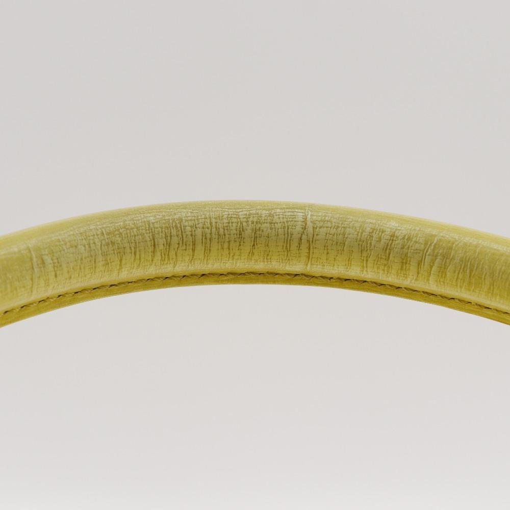 CELINE Trapeze Small Handbag 174683 yellow Calfskin Women Used