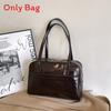 Minimalist Tote Bag Pu Large Capacity Shoulder Bag For Casual Daily Use